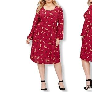 LOVE & LEGEND Floral Long Sleeve Dress SZ 20